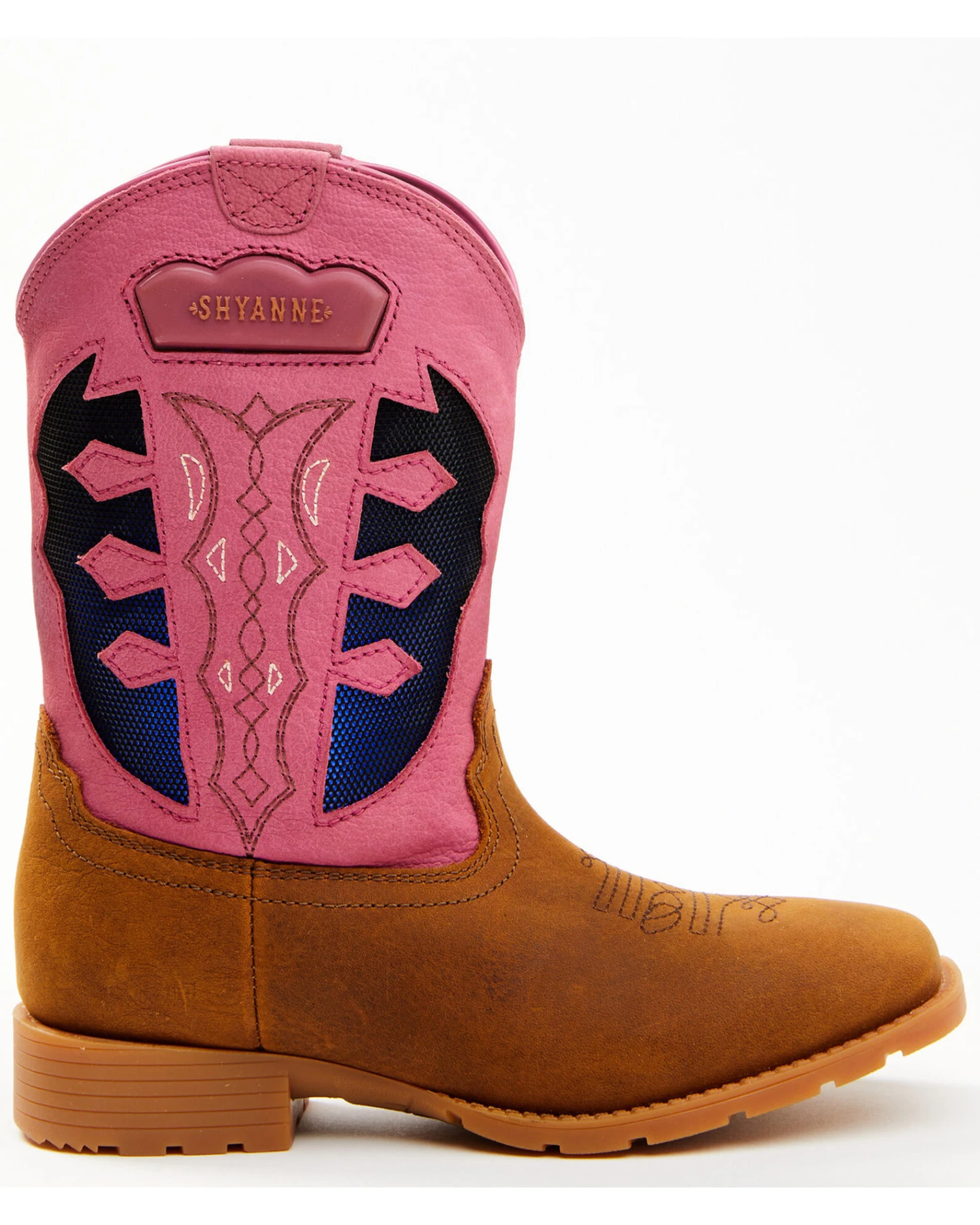 Shyanne Girls' Light-Up Western Boots - Round Toe 2 Shyanne Girls' Light-Up Western Boots - Round Toe - Image 2