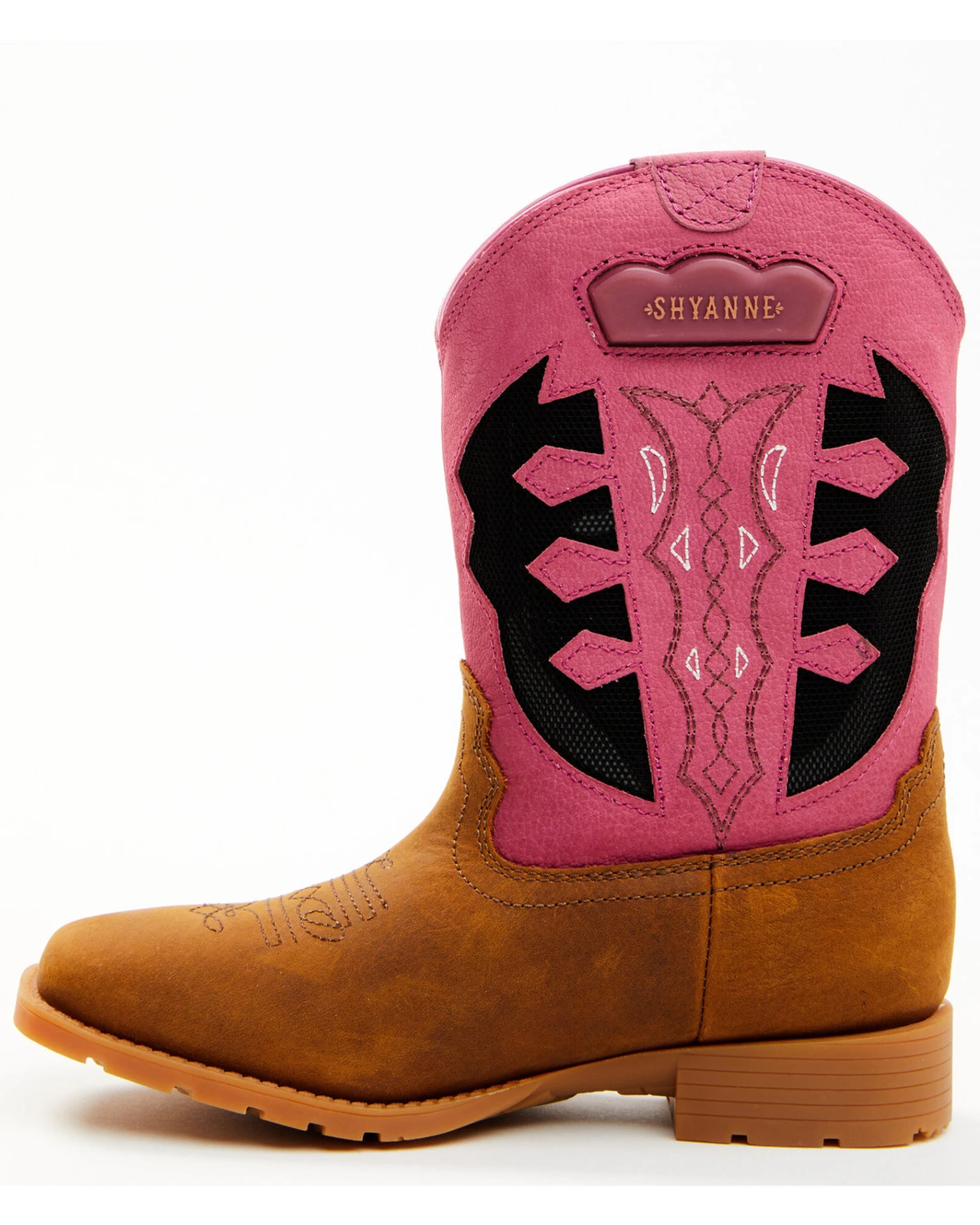 Shyanne Girls' Light-Up Western Boots - Round Toe 3 Shyanne Girls' Light-Up Western Boots - Round Toe - Image 3