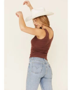 Bandit Brand Women's Hippie Heart Graphic Lace Trim Tank Top -Western Cowboy Clothing Shop 2000341512 220 P5