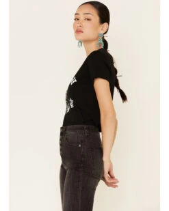 Bandit Brand Women's I Ain't Rich But Lord I'm Free Graphic Tee  -Western Cowboy Clothing Shop 2000341514 001 P4