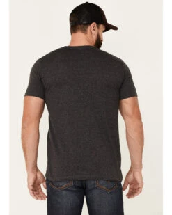 Moonshine Spirit Men's Heather Black Night Walk Graphic Short Sleeve T-Shirt  -Western Cowboy Clothing Shop 2000343364 001 P4