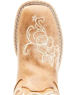 Shyanne Girls' Little Lasy Floral Embroidered Western Boots - Broad Square Toe -Western Cowboy Clothing Shop 2000345066 280 P6