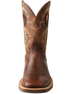 Twisted X Men's Brown Ruff Stock Western Boots - Square Toe 9 Twisted X Men's Brown Ruff Stock Western Boots - Square Toe -Western Cowboy Clothing Shop 2000350217 201 P4