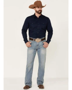 Cody James Men's Trotter Light Wash Stretch Slim Bootcut Jeans 