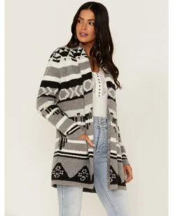 Idyllwind Women's Twin Pines Southwestern Knit Cardigan Tonal Sweater