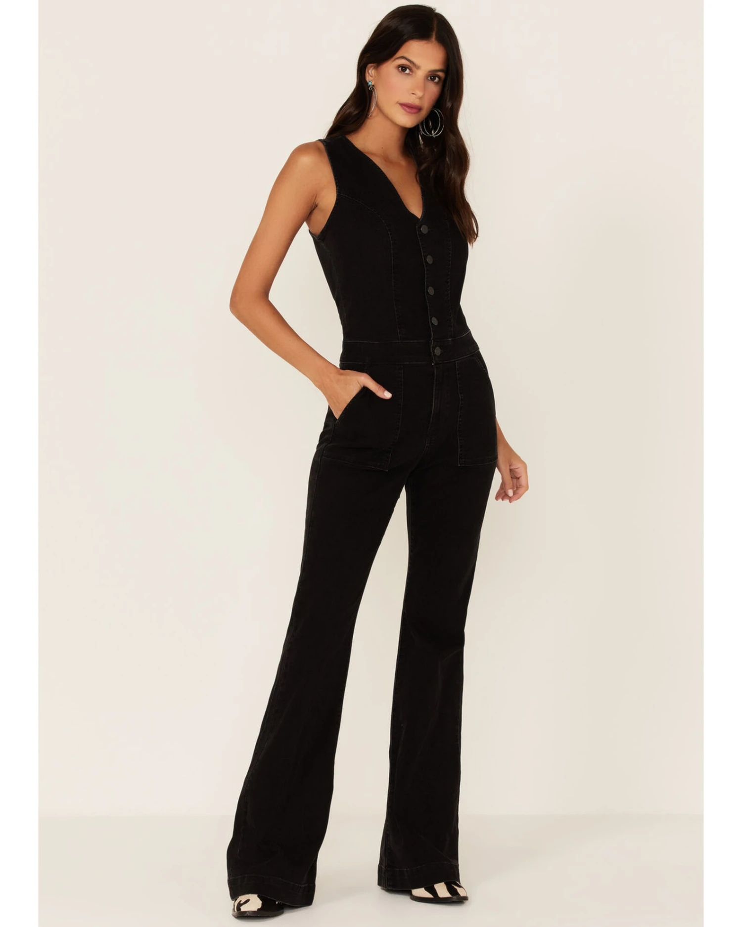 Idyllwind Women's Black Center Stage Jumpsuit 1 Idyllwind Women's Black Center Stage Jumpsuit