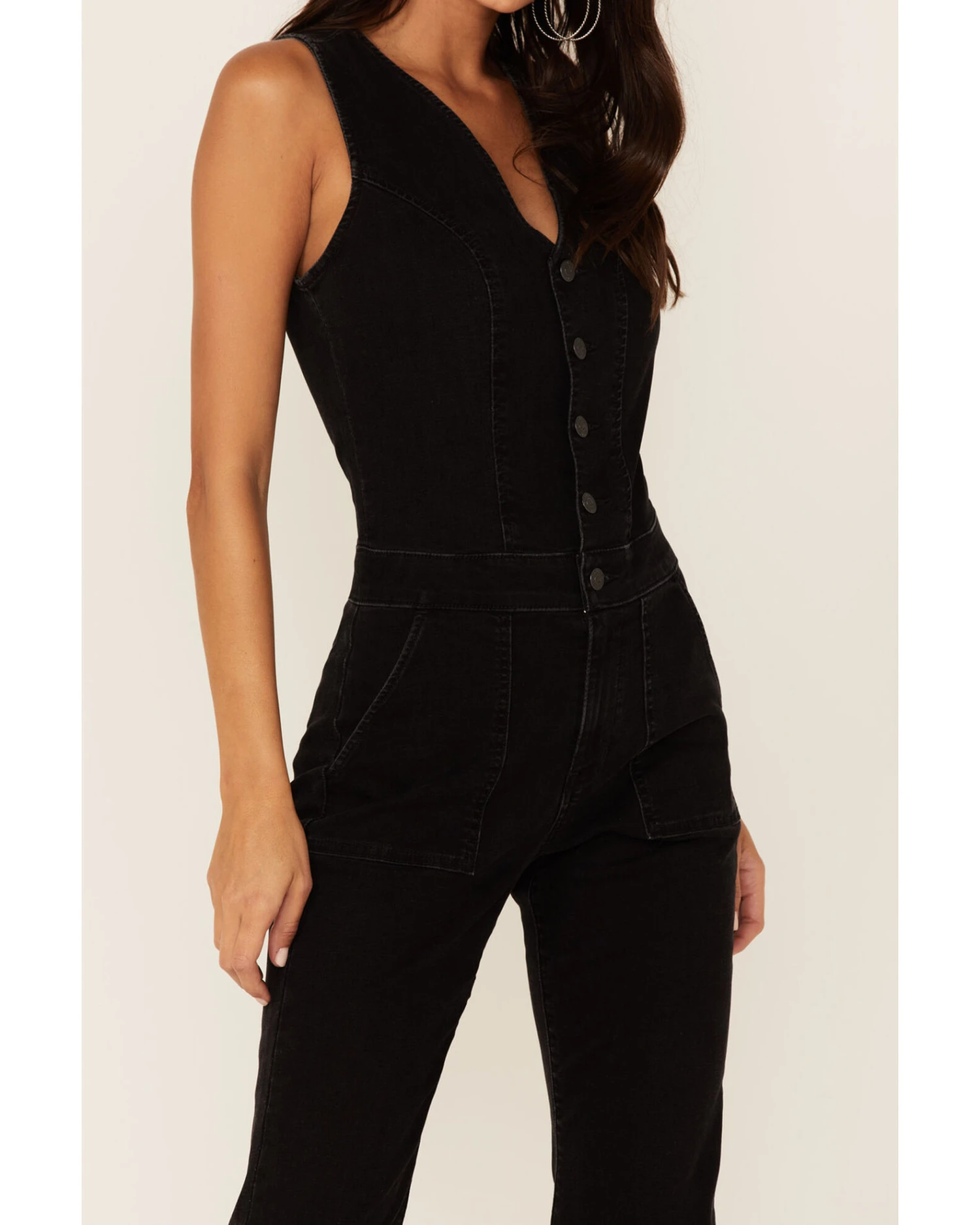 Idyllwind Women's Black Center Stage Jumpsuit 2 Idyllwind Women's Black Center Stage Jumpsuit - Image 2