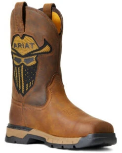 Ariat Men's Rebar Flex Western VentTEK Incognito Work Boots - Broad Square Toe 