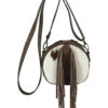 Tony Lama Women's Hair-On Hide Fringe Canteen Crossbody Bag