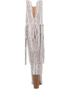 Dingo Women's Kitty Kat Snake Print Fringe Tall Western Boot - Pointed Toe -Western Cowboy Clothing Shop 2000356787 100 P5
