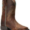 Ariat Girls' Bright Eyes II Hat Leather Boot - Broad Square Toe