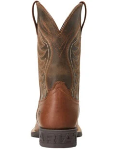 Ariat Boys' Amos Leather Western Boot - Broad Square Toe  -Western Cowboy Clothing Shop 2000357339 200 P3