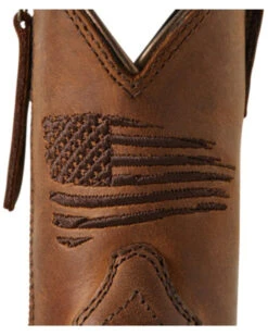 Ariat Boys' Anthem Patriot Easy Fit Distressed Brown Full-Grain Western Boot - Square Toe 11 Ariat Boys' Anthem Patriot Easy Fit Distressed Brown Full-Grain Western Boot - Square Toe -Western Cowboy Clothing Shop 2000357345 200 P6