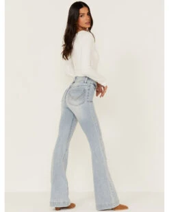 Idyllwind Women's High Risin' Beaumont Wash Stretch Signature Back Pocket Flare Jeans  -Western Cowboy Clothing Shop 2000358964 412 P3