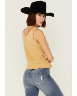Cleo + Wolf Women's Everybody Deserves Another Shot Gold Graphic Tank -Western Cowboy Clothing Shop 2000359334 710 P3