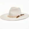 Cody James Men's 3X Silver Belly 9 Line Band Pinch Wool Felt Western Hat 
