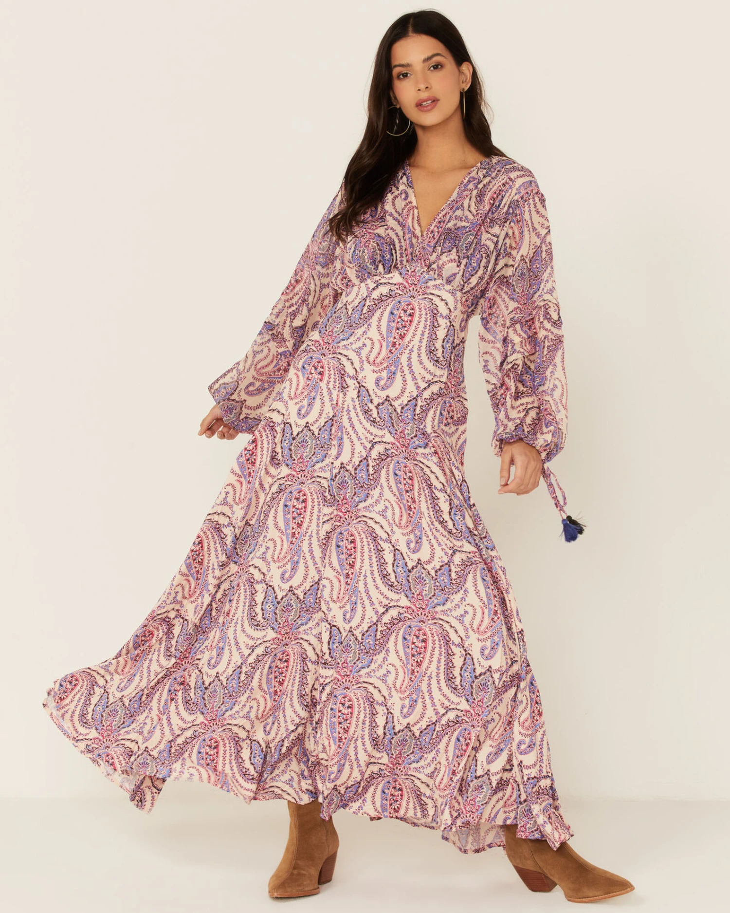 Free People Women's Multicolored Mirage Maxi Dress 1 Free People Women's Multicolored Mirage Maxi Dress