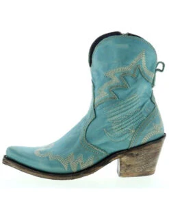 Liberty Black Women's Side Bug & Wrinkle Fontana Crack Short Western Boots - Pointed Toe -Western Cowboy Clothing Shop 2000362997 440 P3