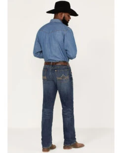 Rock 47 By Wrangler Cornflower Medium Dark Wash Stretch Slim Straight Jeans  -Western Cowboy Clothing Shop 2000365078 415 P3