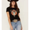 Paramount Network's Yellowstone Women's Steerhead Black Graphic Tee
