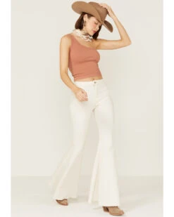 Free People Women's High Rise Just Float On Flare Jeans