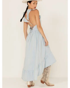 Molly Bracken Women's Ruffle Trim Cross Back Maxi Dress -Western Cowboy Clothing Shop 2000365795 450 P4