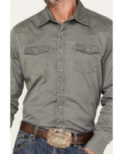 Wrangler Retro Men's Solid Print Long Sleeve Western Shirt -Western Cowboy Clothing Shop 2000366013 020 P3