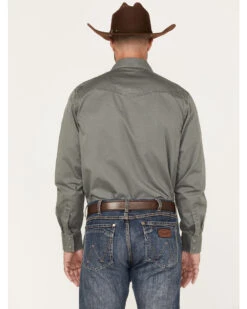 Wrangler Retro Men's Solid Print Long Sleeve Western Shirt -Western Cowboy Clothing Shop 2000366013 020 P4