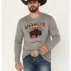 Wrangler Men's Buffalo Logo Graphic Long Sleeve T-Shirt