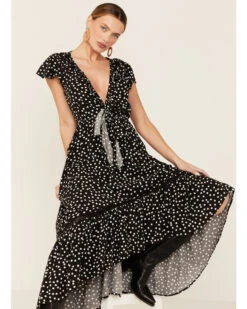 Beyond The Radar Women's Polka Dot Picnic Midi Dress  -Western Cowboy Clothing Shop 2000366188 001 P4