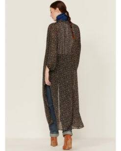 Beyond The Radar Women's Floral Chiffon Duster Maxi Kimono -Western Cowboy Clothing Shop 2000366191 001 P4