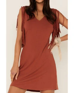 Idyllwind Women's Countrywood Jersey Fringe Dress -Western Cowboy Clothing Shop 2000366764 202 P3