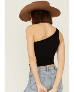 Fornia Women's Top One One Shoulder Ribbed Cami Top -Western Cowboy Clothing Shop 2000368173 001 P3