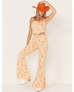 Show Me Your Mumu Women's Belmont Paisley Print Pull On Trouser Pants