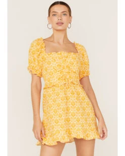 Show Me Your Mumu Women's Sophie Floral Print Mini Dress