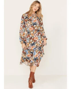 Show Me Your Mumu Women's Cait Butterfly Print Midi Dress