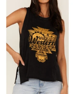 Rock & Roll Denim Women's Wild & Western Southwestern Graphic Tank Top -Western Cowboy Clothing Shop 2000368506 001 P3