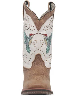 Laredo Women's 11" Hummingbird Embroidered Studded Western Performance Boots - Broad Square Toe -Western Cowboy Clothing Shop 2000371079 100 P4