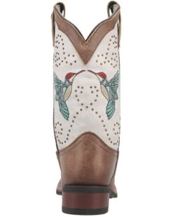Laredo Women's 11" Hummingbird Embroidered Studded Western Performance Boots - Broad Square Toe -Western Cowboy Clothing Shop 2000371079 100 P5