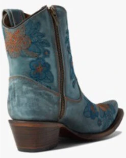 Corral Women's Flower Embroidered Ankle Western Booties - Snip Toe 8 Corral Women's Flower Embroidered Ankle Western Booties - Snip Toe -Western Cowboy Clothing Shop 2000371822 400 P4