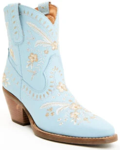 Dingo Women's Primrose Embroidered Leather Western Fashion Booties - Snip Toe 