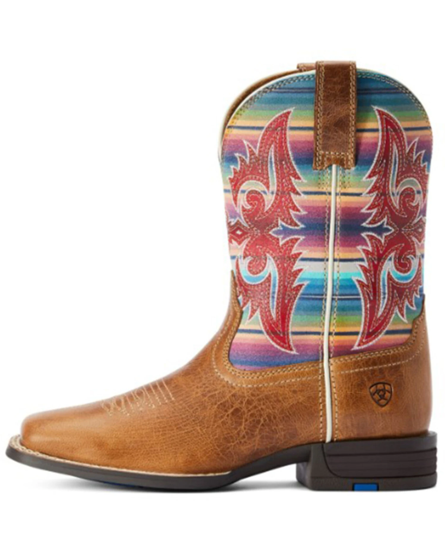 Ariat Girls' Lonestar Shock Shield Serape Stripe Western Boots - Square Toe 2 Ariat Girls' Lonestar Shock Shield Serape Stripe Western Boots - Square Toe - Image 2