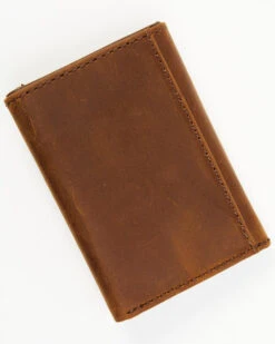 Cody James Men's Turquoise Underlay & Brown Tooled Trifold Wallet -Western Cowboy Clothing Shop 2000372920 200 P3