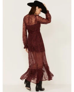 Shyanne Women's Floral Lace Duster Dress -Western Cowboy Clothing Shop 2000373015 646 P4