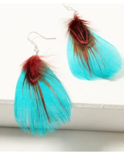 Shyanne Women's Silver Dakota Feather Necklace & Earrings Set -Western Cowboy Clothing Shop 2000373614 040 P3