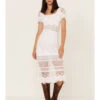 Maia Bergman Women's Surya Eyelet Lace Midi Dress
