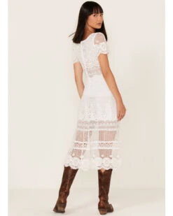 Maia Bergman Women's Surya Eyelet Lace Midi Dress -Western Cowboy Clothing Shop 2000373862 100 P4