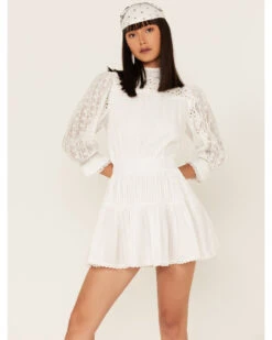 Maia Bergman Women's Nao Lace Tiered Mini Dress -Western Cowboy Clothing Shop 2000373865 100 P4