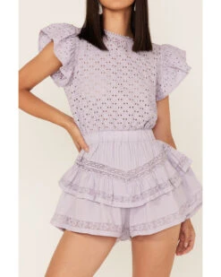 Maia Bergman Women's Raksha Eyelet Romper -Western Cowboy Clothing Shop 2000373866 500 P3