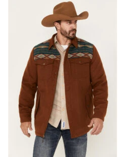Moonshine Spirit Men's Jarvis Southwestern Wool Shacket